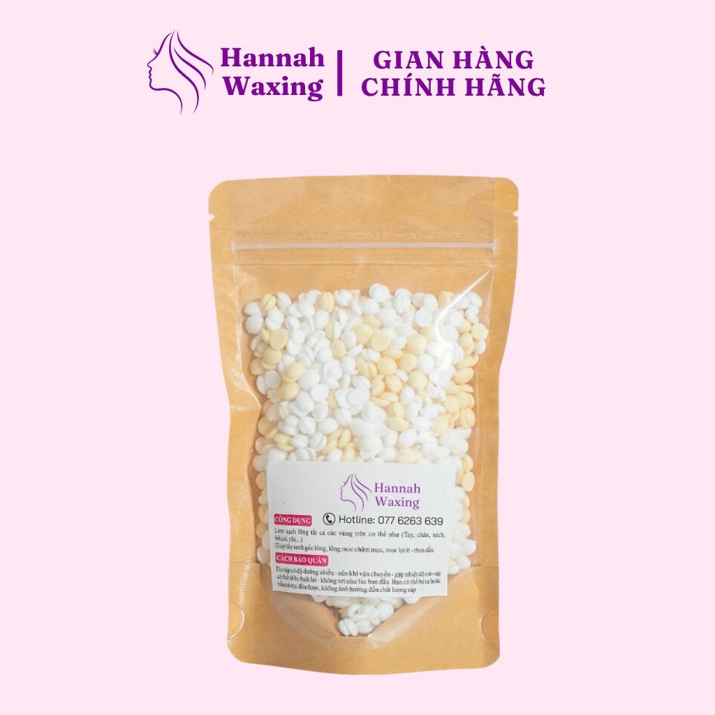 [CHE TÊN] Sáp Wax Lông Mix Sữa Dừa + Cream Siêu Bám Lông Chuyên Wax Bikini Tặng Kèm Que HANNAH WAXING