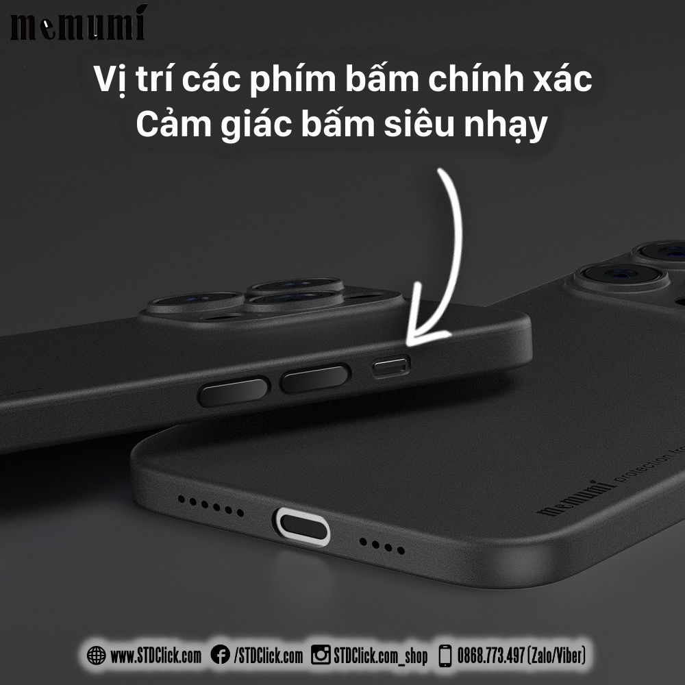 ỐP LƯNG DÀNH CHO ĐIỆN THOẠI IPHONE 14 PRO MEMUMI MỎNG LỤA