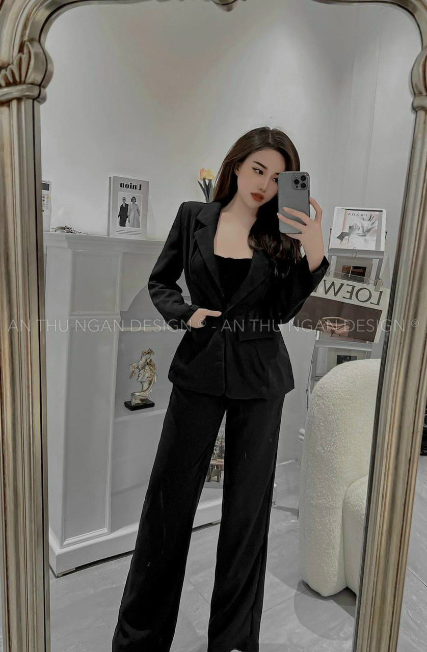 VEST 3 MÓN DÀI TÚI GIẢ 4 MÀU Y HÌNH