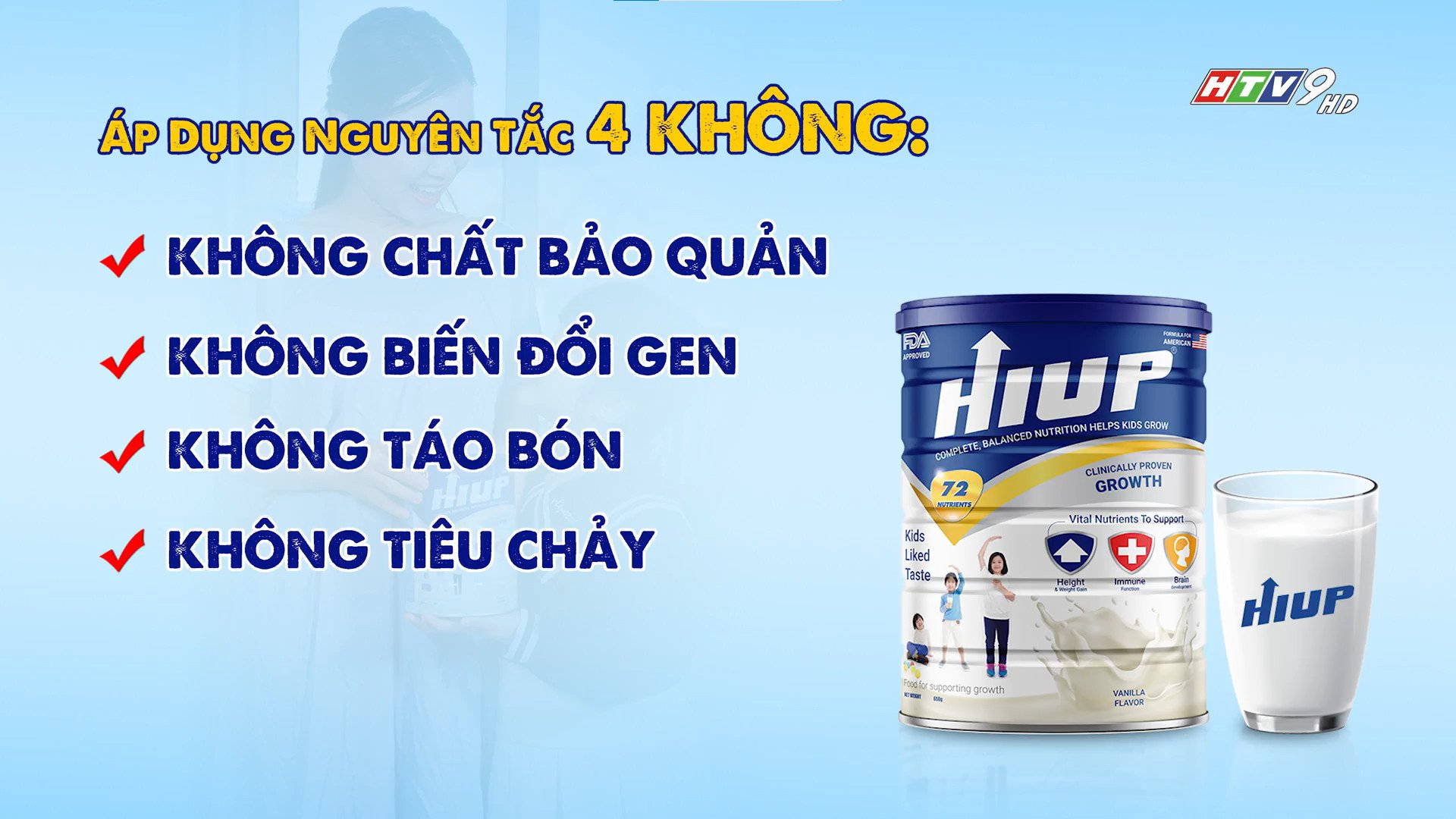 Sữa Bột HIUP Chính Hãng Tăng Chiều Cao Cho Trẻ Từ 2 Đến 15 Tuổi (Combo Mua 4 Tặng 2 Hộp Sữa Bột + 1 Dekabon)