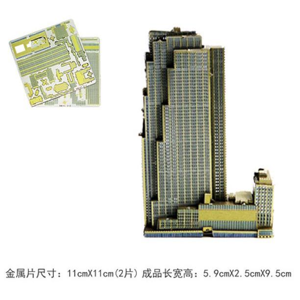 Mô hình lắp ghép kim loại 3d kiến trúc màu cỡ nhỏ giá tốt
