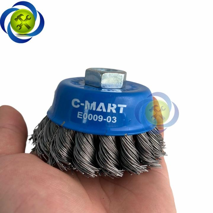 Chén cước C-Mart E0009-03 đường kính 75mm M10 X 1,5