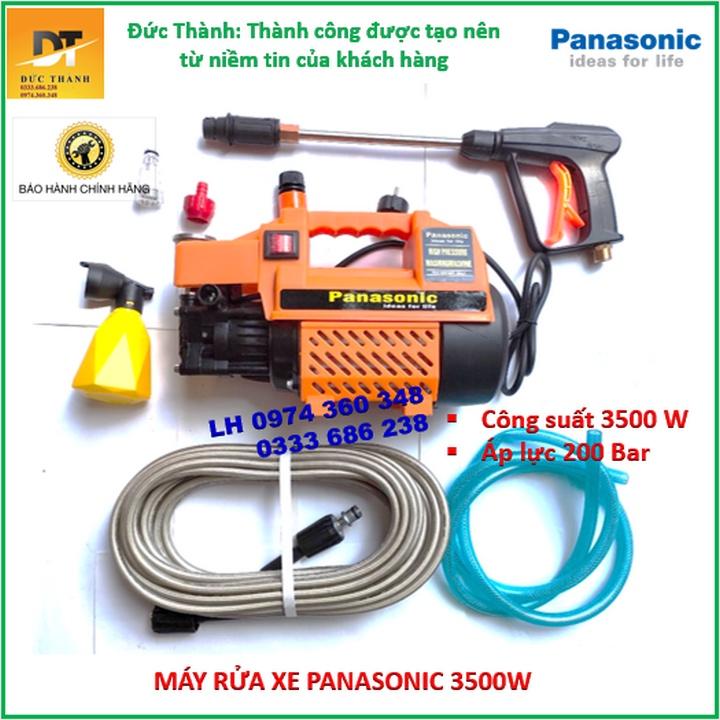 Máy rửa xe PANASONIC 3500W màu cam. Bảo hành chính hãng.