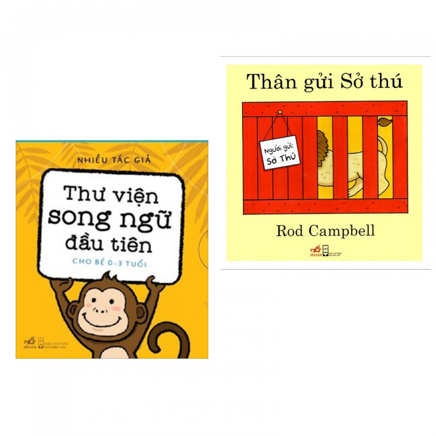 Combo Sách Thiếu Nhi Lý Thú: Thân Gửi Sở Thú + Thư Viện Song Ngữ Đầu Tiên - Tặng kèm bookmark Phương Đông Books