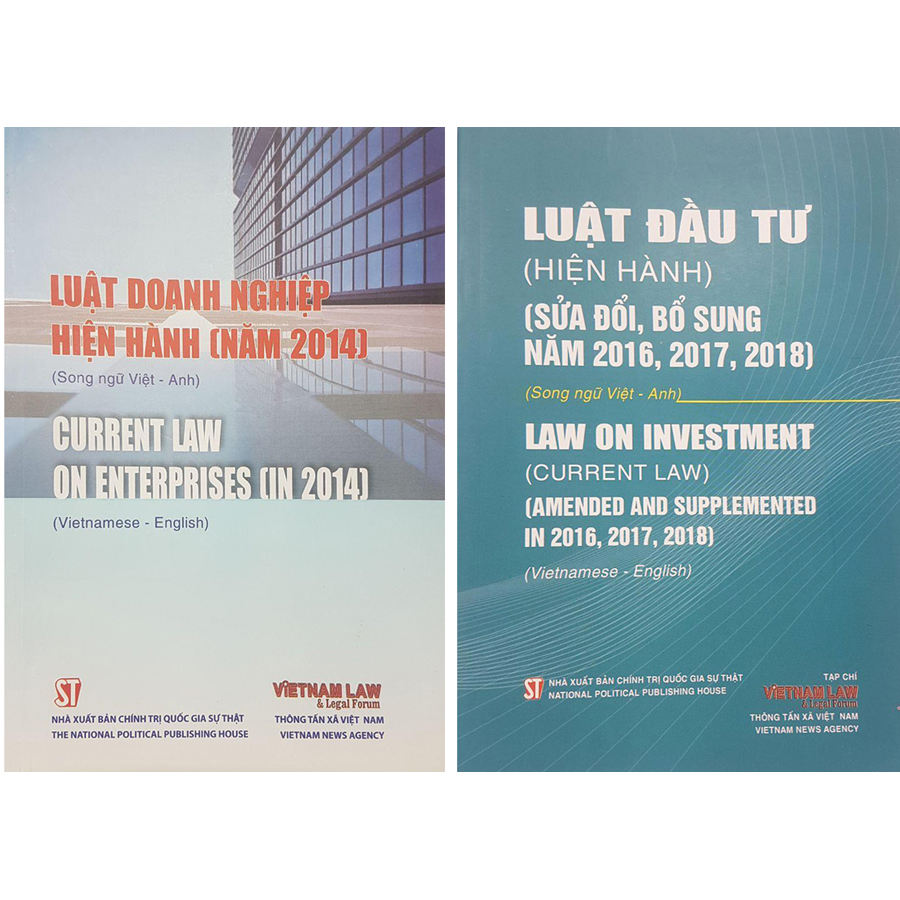 Combo Luật Đầu Tư + Luật Doanh Nghiệp Hiện Hành