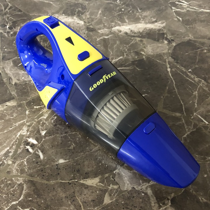 Máy hút bụi cầm tay sạc pin không dây khô và ướt Goodyear GY-2897 100W Lực hút 3000mbar - HÀNG NHẬP KHẨU