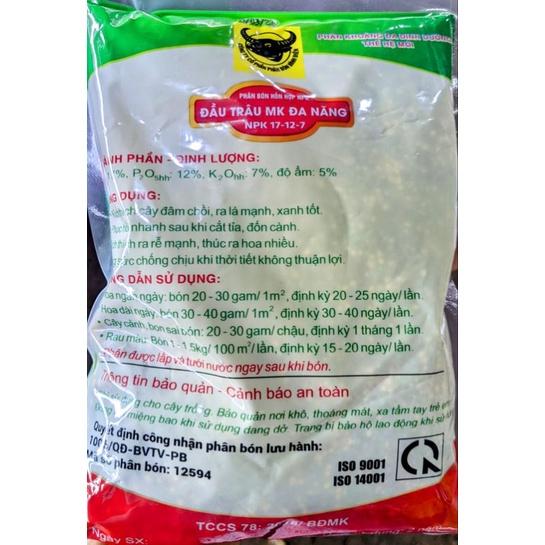 Phân bón Đầu Trâu 1kg. Chuyên dùng cho hoa cây cảnh ( Chồi lá khỏe, ra hoa nhiều)