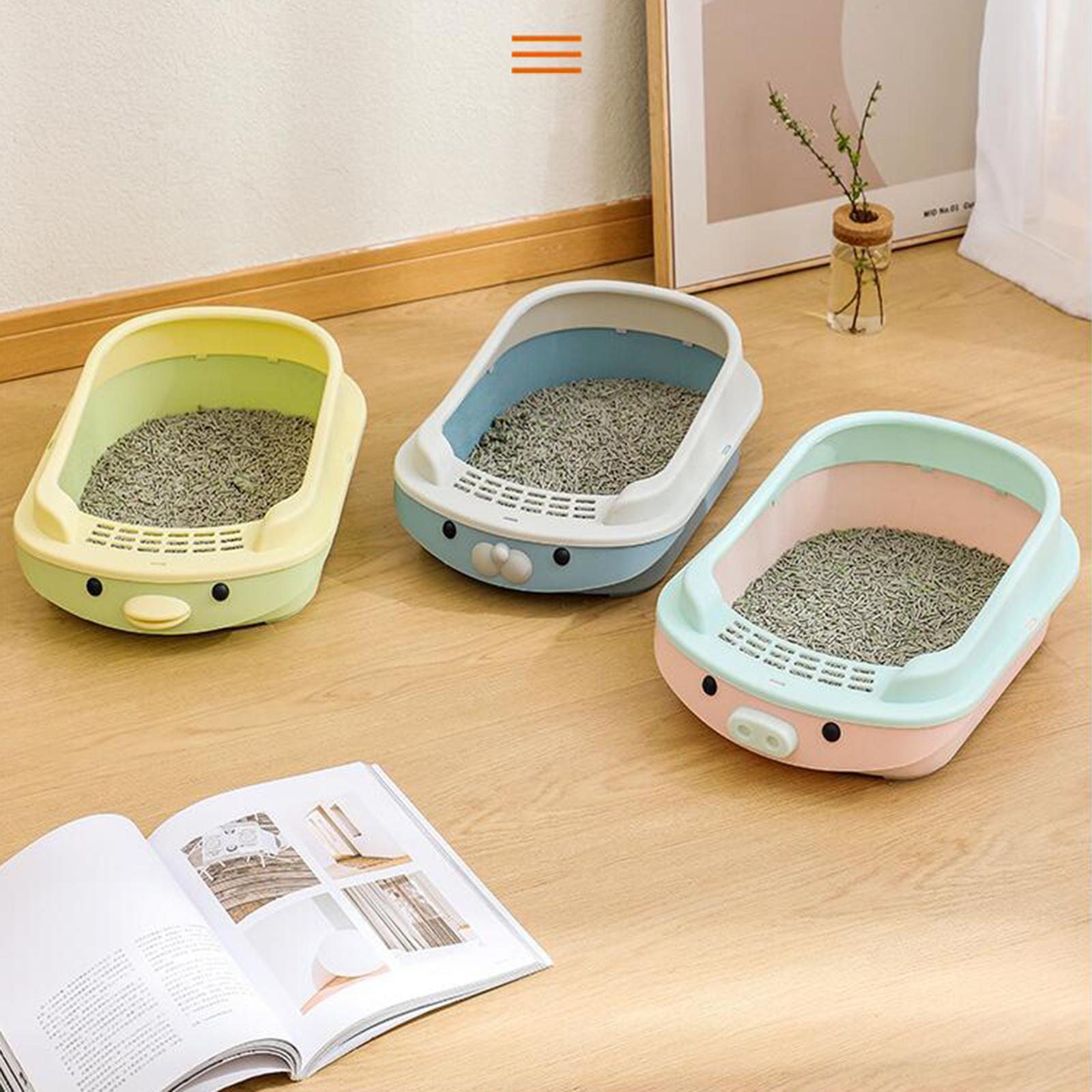 Cat Litter Box Anti Splashing Cat Litter Container Cat Litter Tray