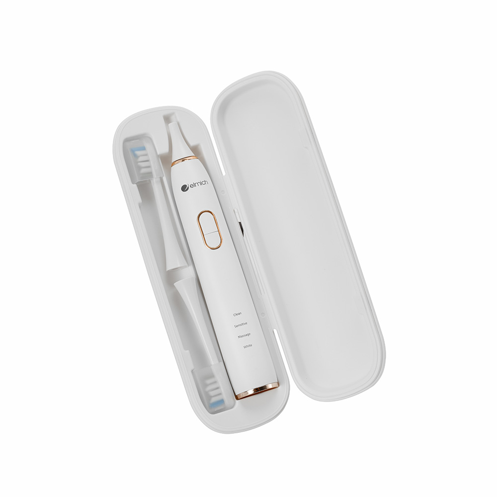Bàn chải điện Elmich Procare 2000mAh TBE-8461, Hàng chính hãng, 5 chế độ làm sạch chuẩn, kèm 1 đầu chải và hộp-JoyMall