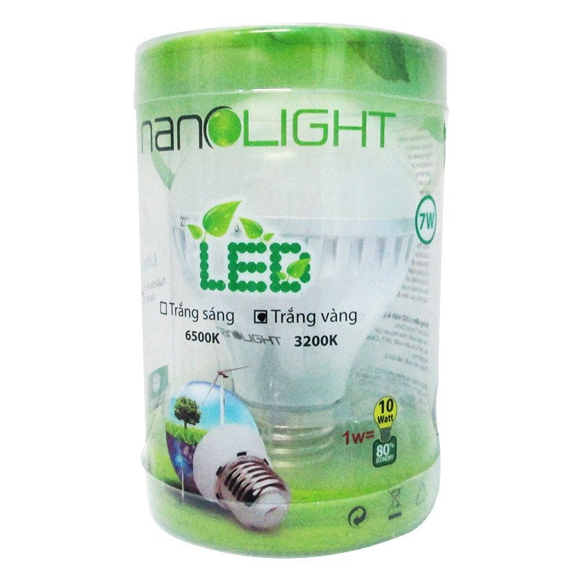 Combo Đèn lồng LED sạc Nanolight LL-003 và Bóng đèn LED 7W Nanolight