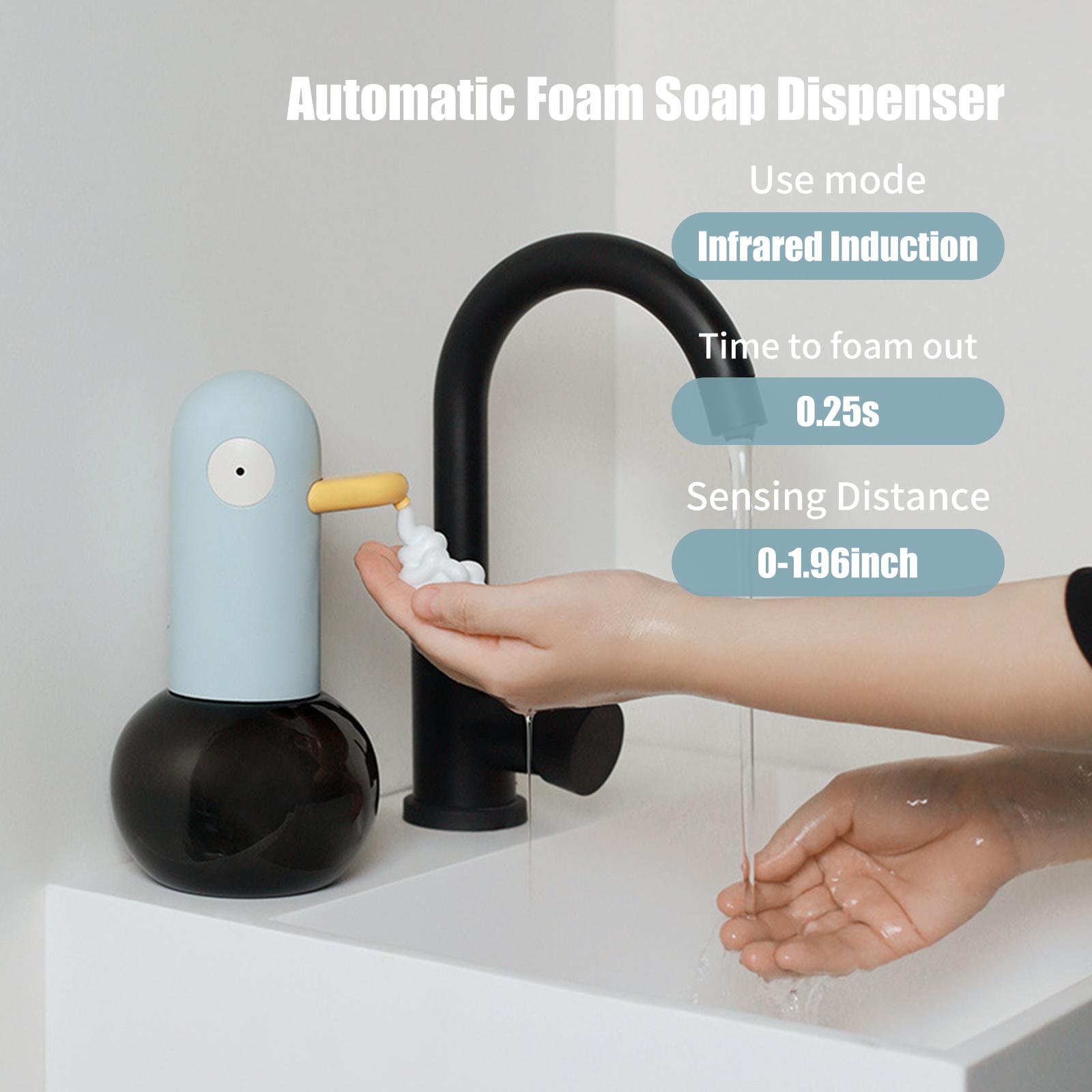 Máy Xịt Xà Phòng Tạo Bọt Tự Động 400Ml Hồng Ngoại Để Bàn Sạc Usb