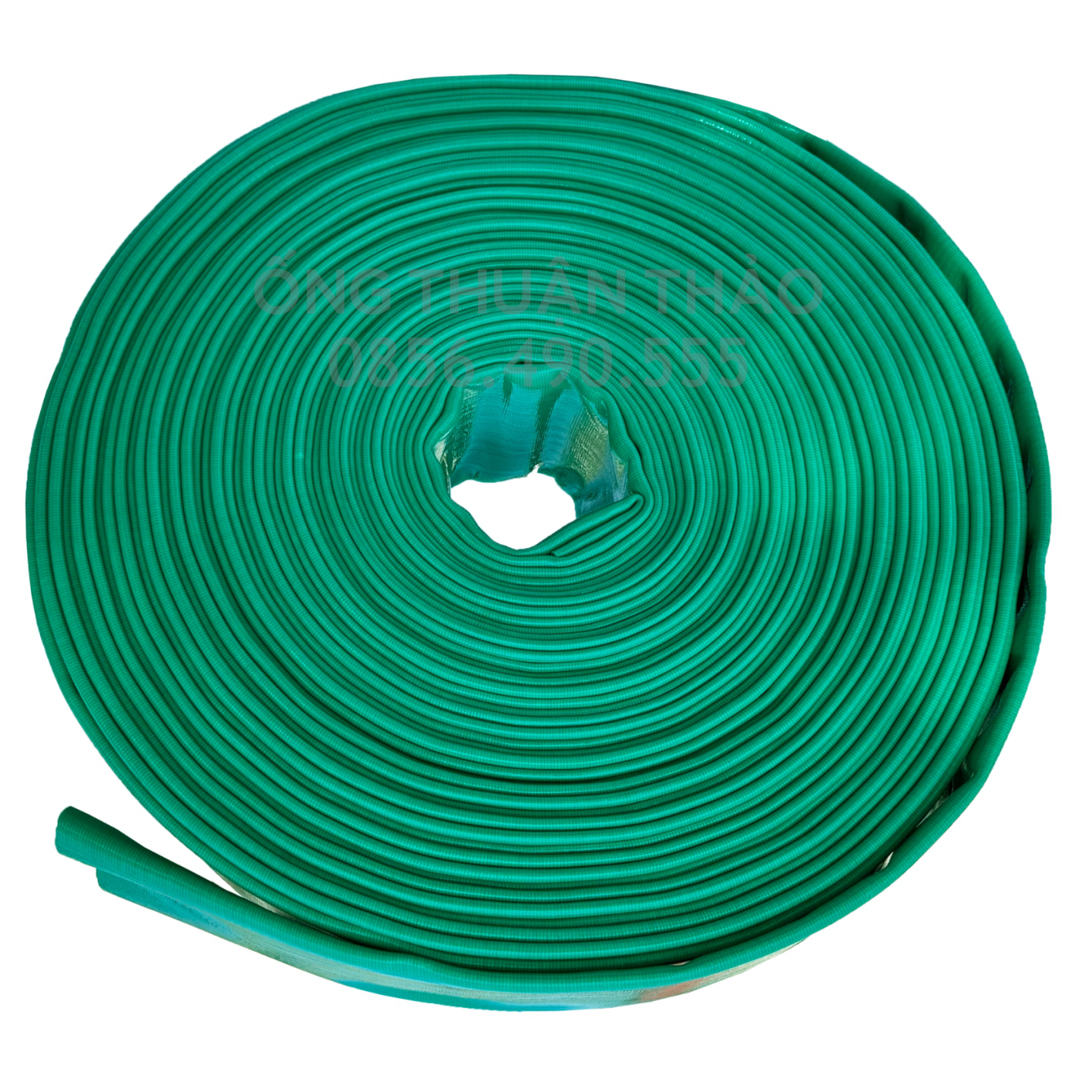 Ống bạt xanh ngọc 34C phi 100MM cuộn 20M - Ống bạt bơm cát sỏi THUẬN THẢO