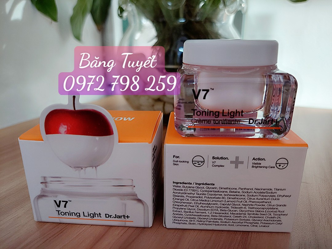 Kem V7 Toning Light Dr.Jart+ 15ml Dưỡng Trắng Và Tái Tạo Da HÀN QUỐC