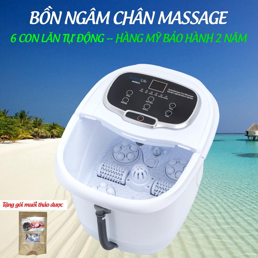 [Hàng Chính Hãng - BH 2 Năm]Bồn Máy Chậu Ngâm Chân Massage Chân Tự Làm Nóng Nước SereneLife SL12, xiaomi nước nóng