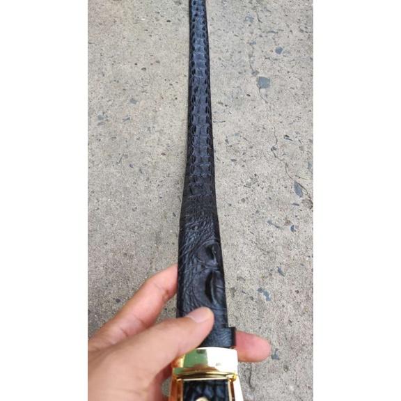 BIG SALE..! Thắt Lưng Cá Sấu CÓ GÙ RẤT ĐẸP TS106V (mặt vàng)