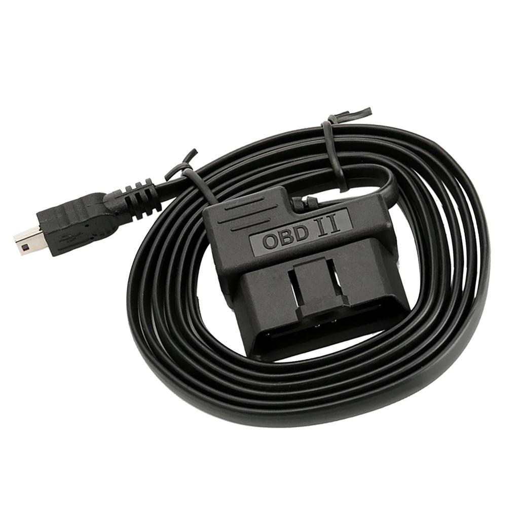 OBD II OBD 2 16 Pin To Mini USB Connecting Cable For Car HUD Head Up Display