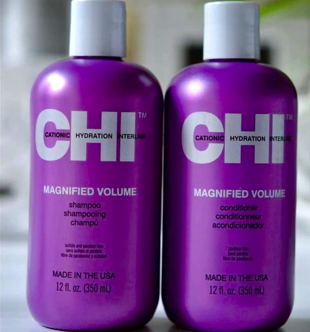 Bộ dầu gội xả CHI Magnified Volume tăng độ phồng cho tóc mỏng xẹp Mỹ 355ml