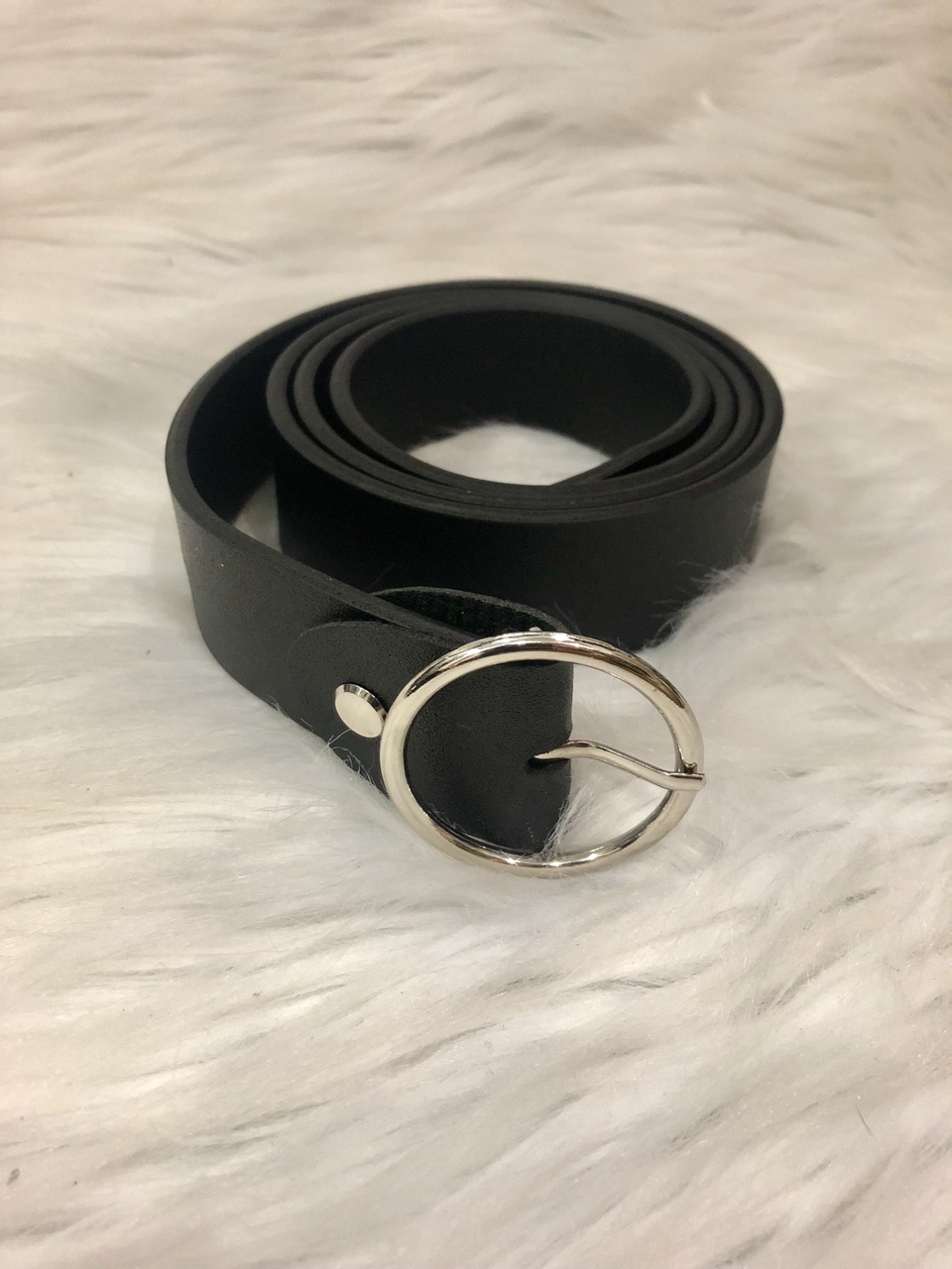 Nịt nữ bản 3cm. Mặt tròn BẠC