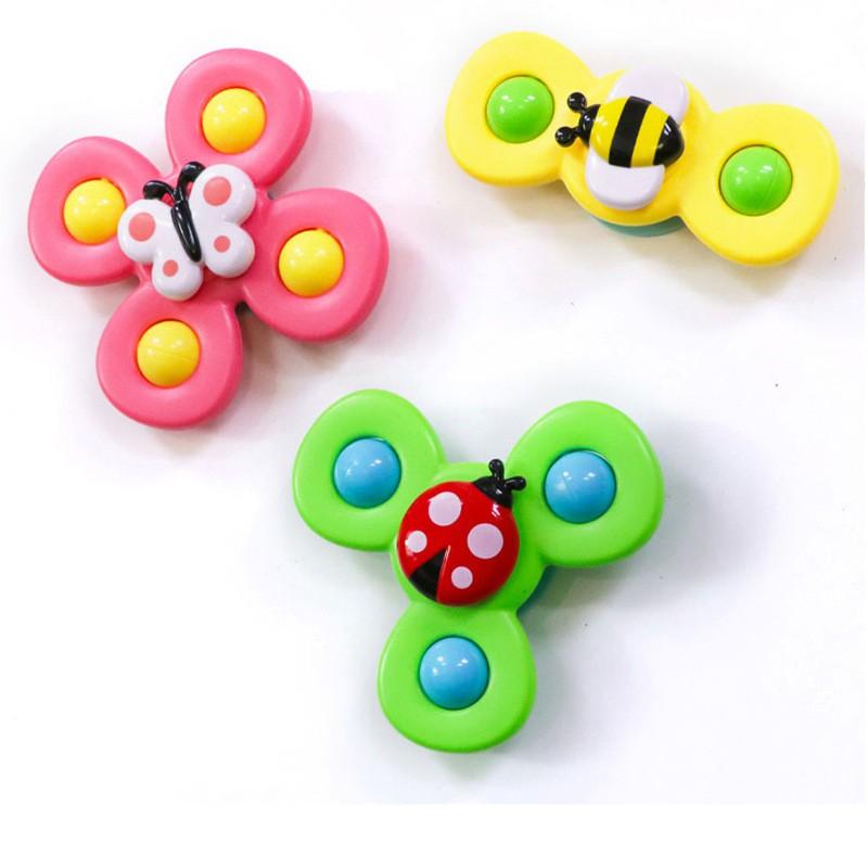 Set 3 con quay spinner, chong chóng dính tường, âm thanh vui nhộn cho bé