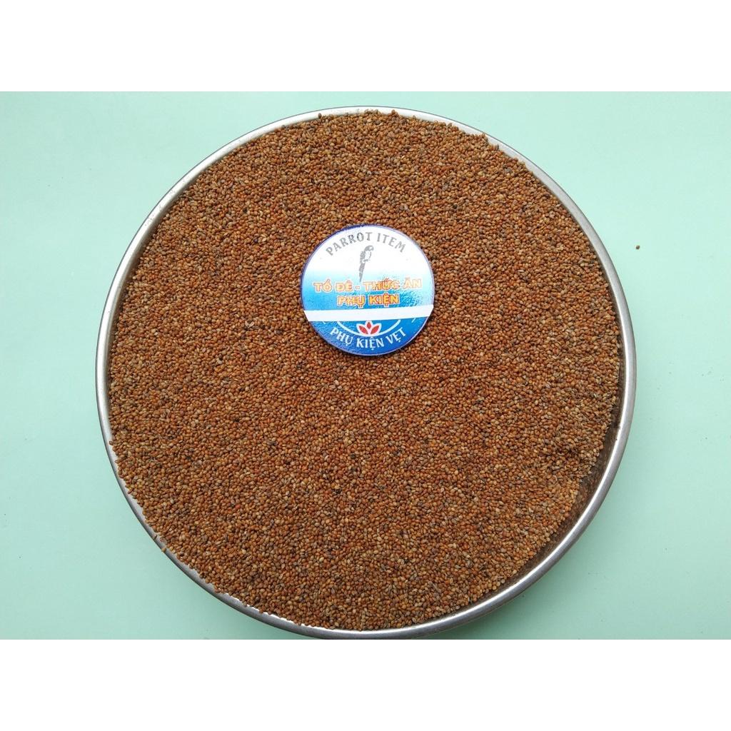 500gram hạt kê đỏ nhỏ Ấn Độ giàu chất dinh dưỡng cho vẹt, yến phụng