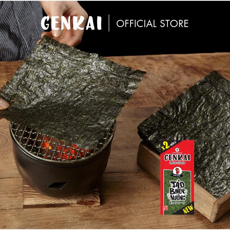 Snack Tảo Biển Nướng GENKAI Vị Cay nóng 7.2g