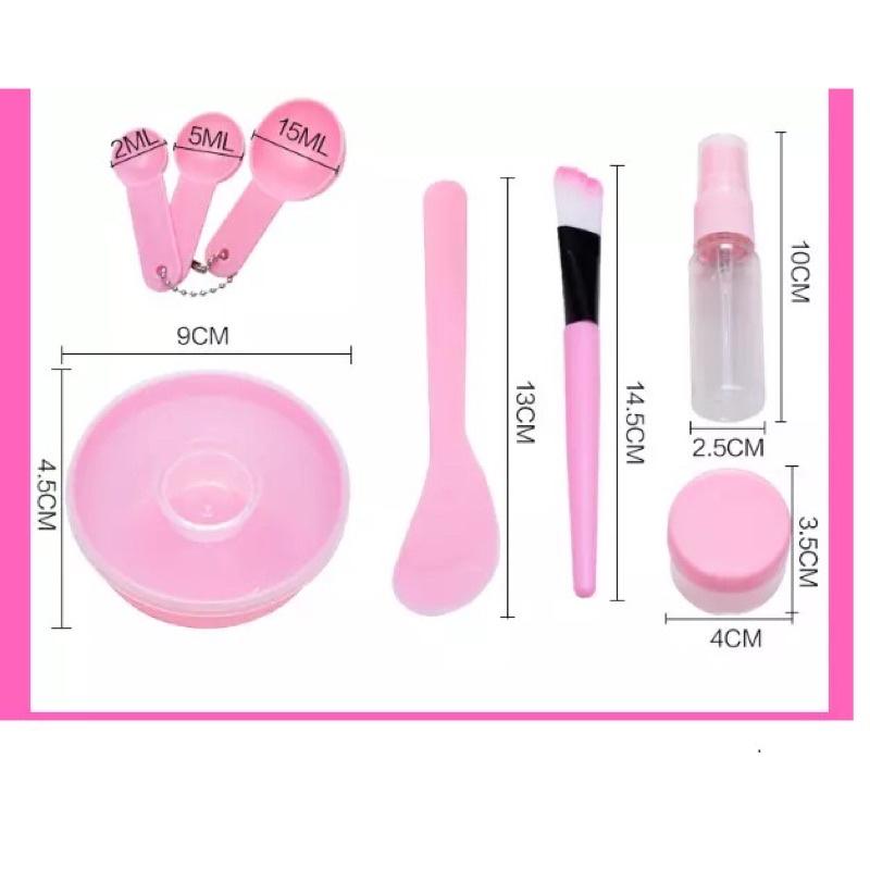 Bộ dụng cụ trộn mặt nạ đắp mặt nạ 9 món