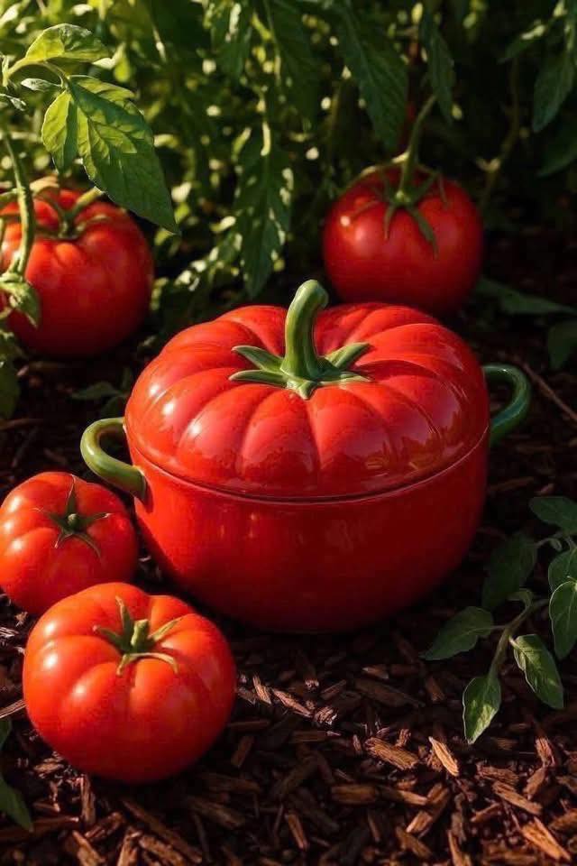 Hũ sứ cà chua 2,8 lít EU Decor siêu xịn xò Hàng chính hãng