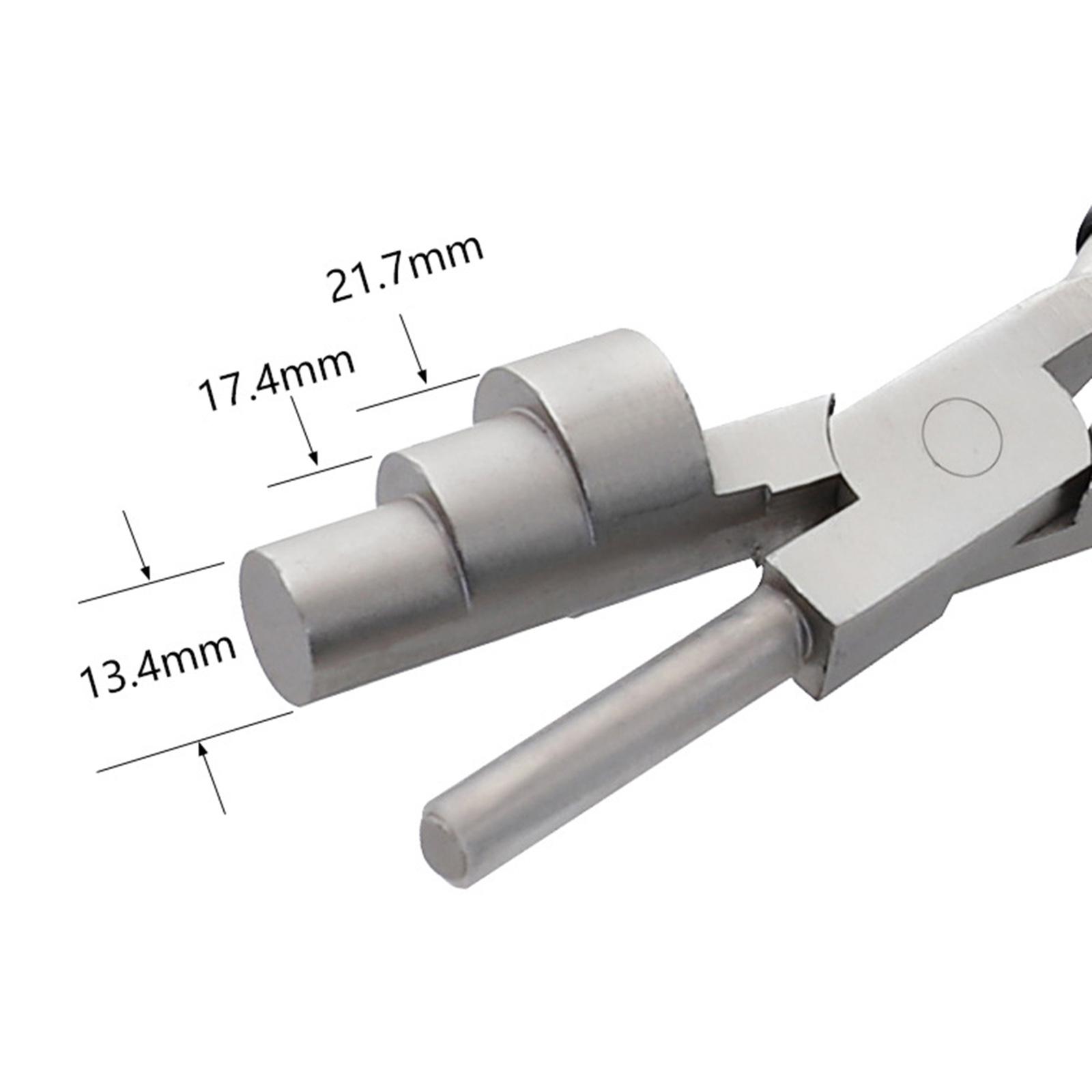 Carbon Steel 3-Step Jewelry Wire Wrapping Bending Plier 6" Looping Tools