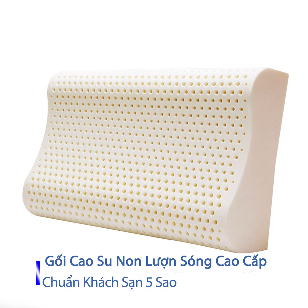 Gối Cao Su Non Người Lớn Cao Cấp Chính Hãng Chuẩn Khách Sạn 5 Sao Gối Cao Su Non Lượn Sóng Massage Cho Người Đau Vai Gáy Gối Đầu Nằm Ngủ  Kê Chống Mỏi Cổ Từ Cao Su Non Thiên Nhiên Cao Cấp Cho Người Lớn 50cmx70cm