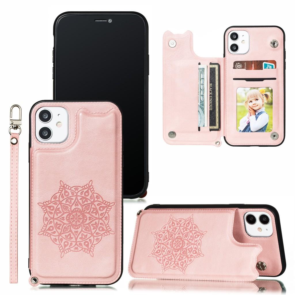 Ốp điện thoại dạng ví da có ngăn đựng thẻ cho iPhone 11 Pro Max iPhone X XS Max XR SE 2020 iPhone 7 iPhone 8 Plus