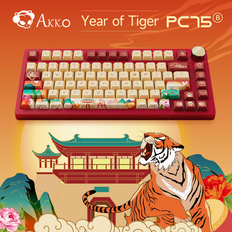 Bàn phím AKKO PC75B Plus Year of Tiger - AKKO CS Switch (Lubed)_Hàng chính hãng