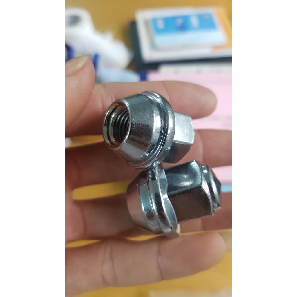 Ốc đúc nguyên khối, ốc lazang bánh xe ô tô- size 19, ren 1.5