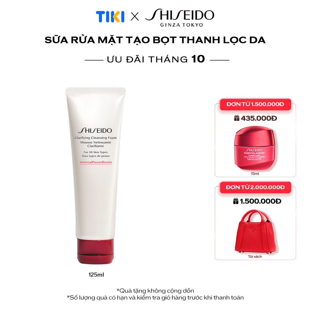 Sữa Rửa Mặt Tạo Bọt Thanh Lọc Da Shiseido Clarifying Cleansing Foam (125ml) - 14529