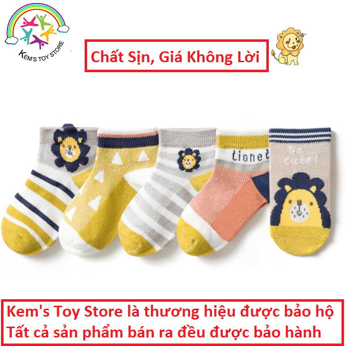 TẤT TRẺ EM BÉ TRAI VÀ BÉ GÁI 3-5T, CHẤT LIỆU LEN COTTON