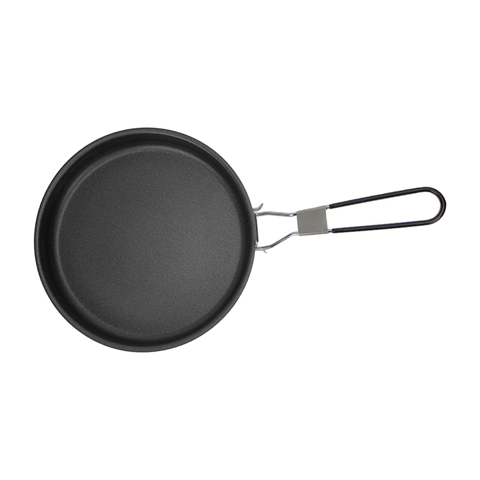 Frying Pan Camping Cookware Folding Handle Folding Pot for Backpacking