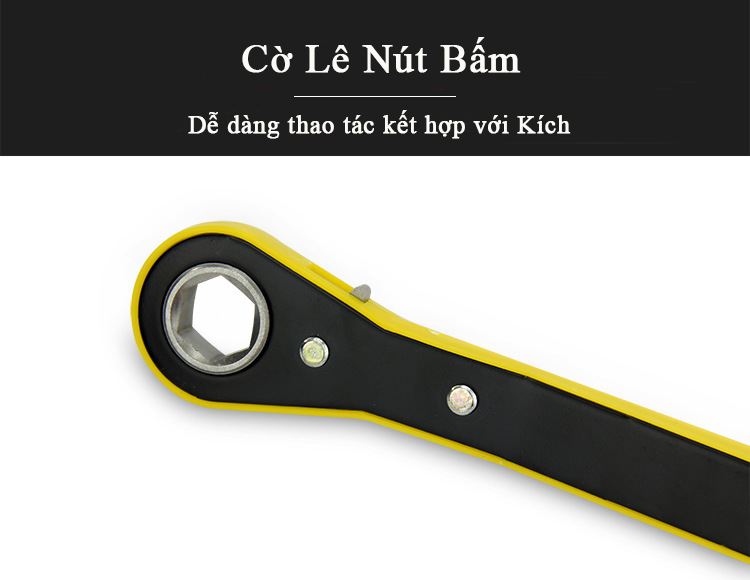 Bộ kích nâng gầm ô tô, xe hơi, SUV 2.5 tấn nhỏ gọn, thay thế lốp xe khẩn cấp mọi nơi (1 cờ lê + 1 kích)