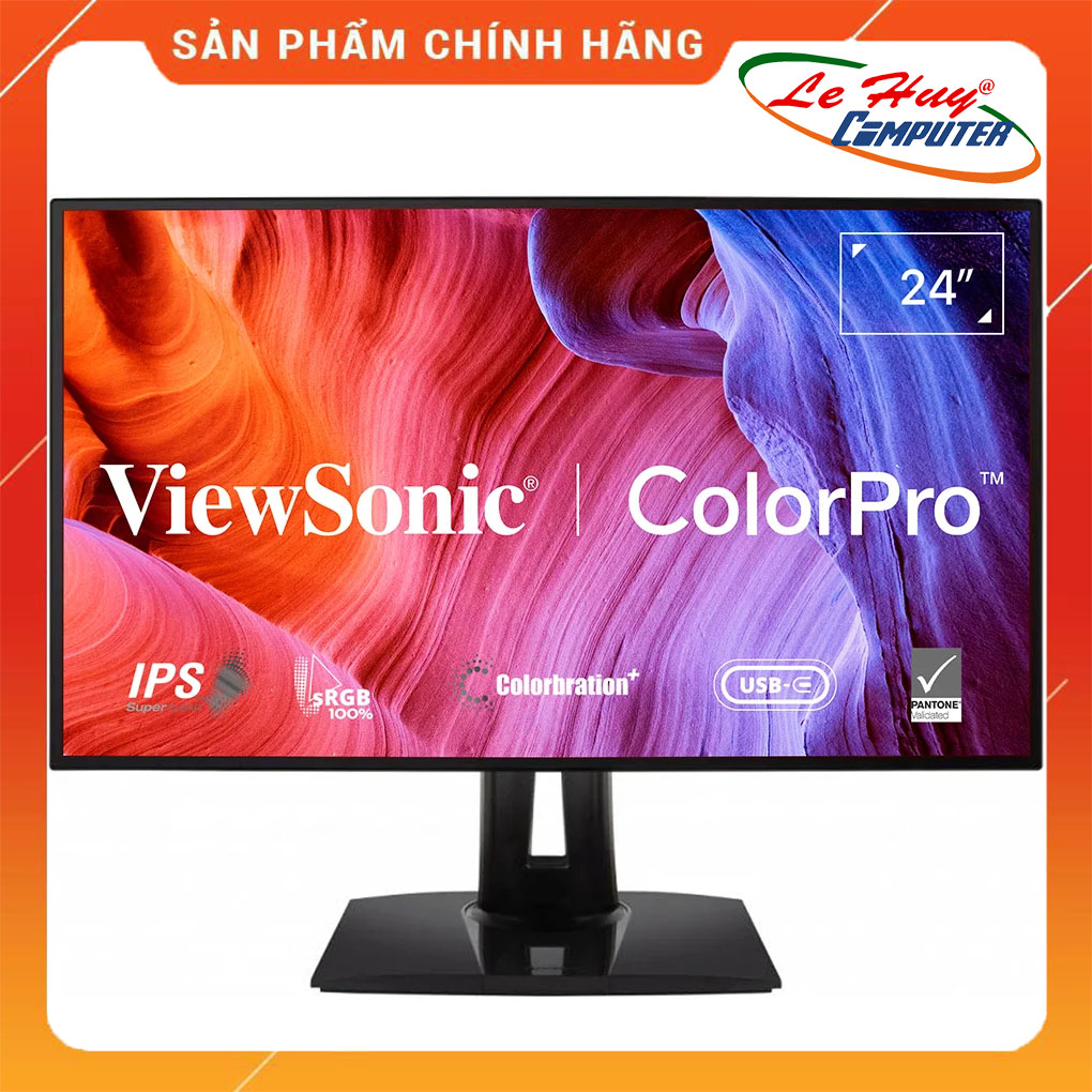 Màn hình thiết kế đồ họa ViewSonic VP2468A 24 inch/ delta E <2/ 100%sRGB - Hàng Chính Hãng