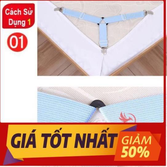 Bộ kẹp ga giường - kẹp drap giường nệm giữ cố định chống xê dịch tụt góc