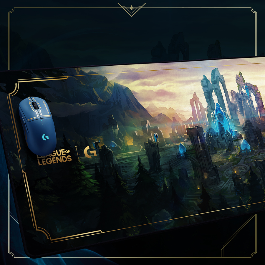 Bàn di chuột cỡ lớn Logitech G840 XL LOL League of Legends - Bề mặt điều chỉnh hiệu suất, Đế cao su ổn định - Hàng chính hãng