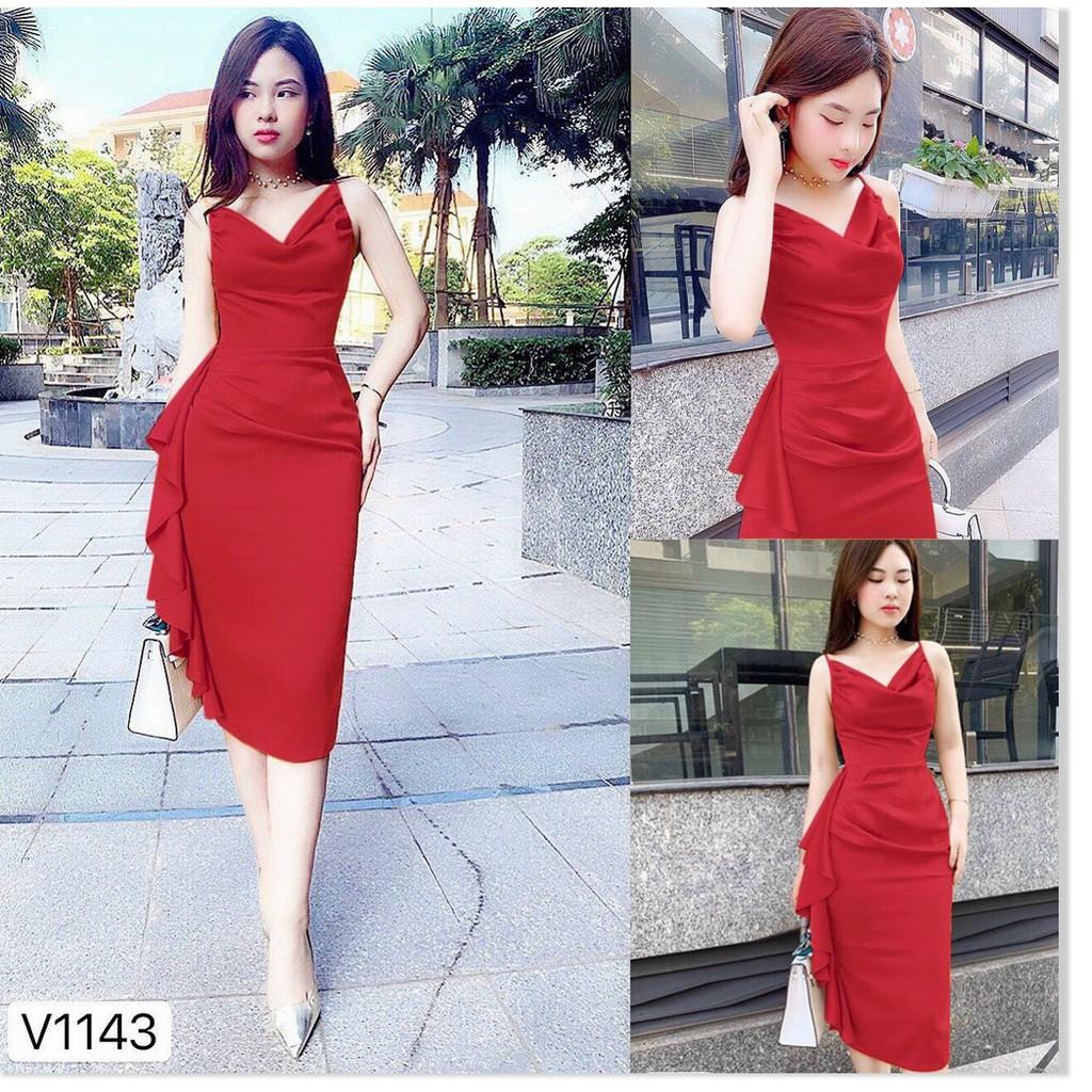 Đầm poly 2 da cực xinh siêu tôn dáng cho các chị em KHANH AN FASHION