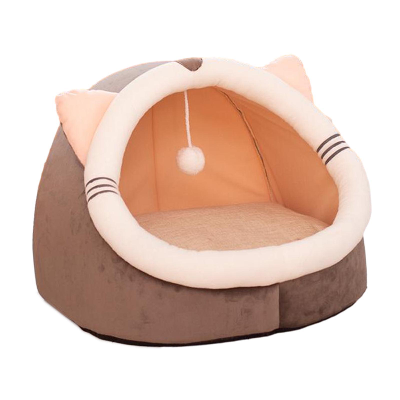 Cat Bed with Interactive Ball Pet Bed for Outdoor Cats and Small Dogs Indoor