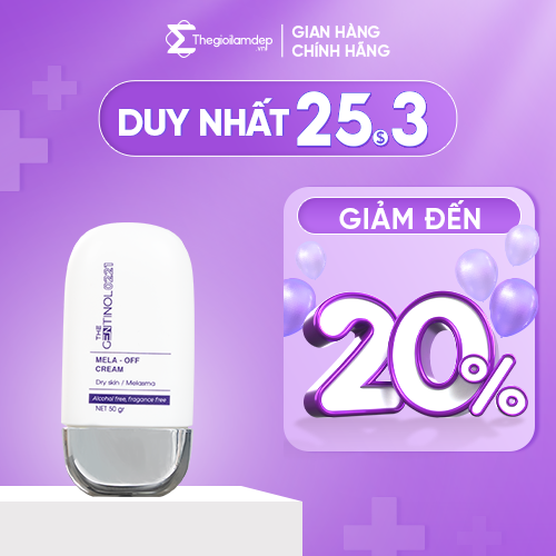 Kem Mela Off tái sinh tế bào, khôi phục sự cân bằng da The Gentinol 0221 50g
