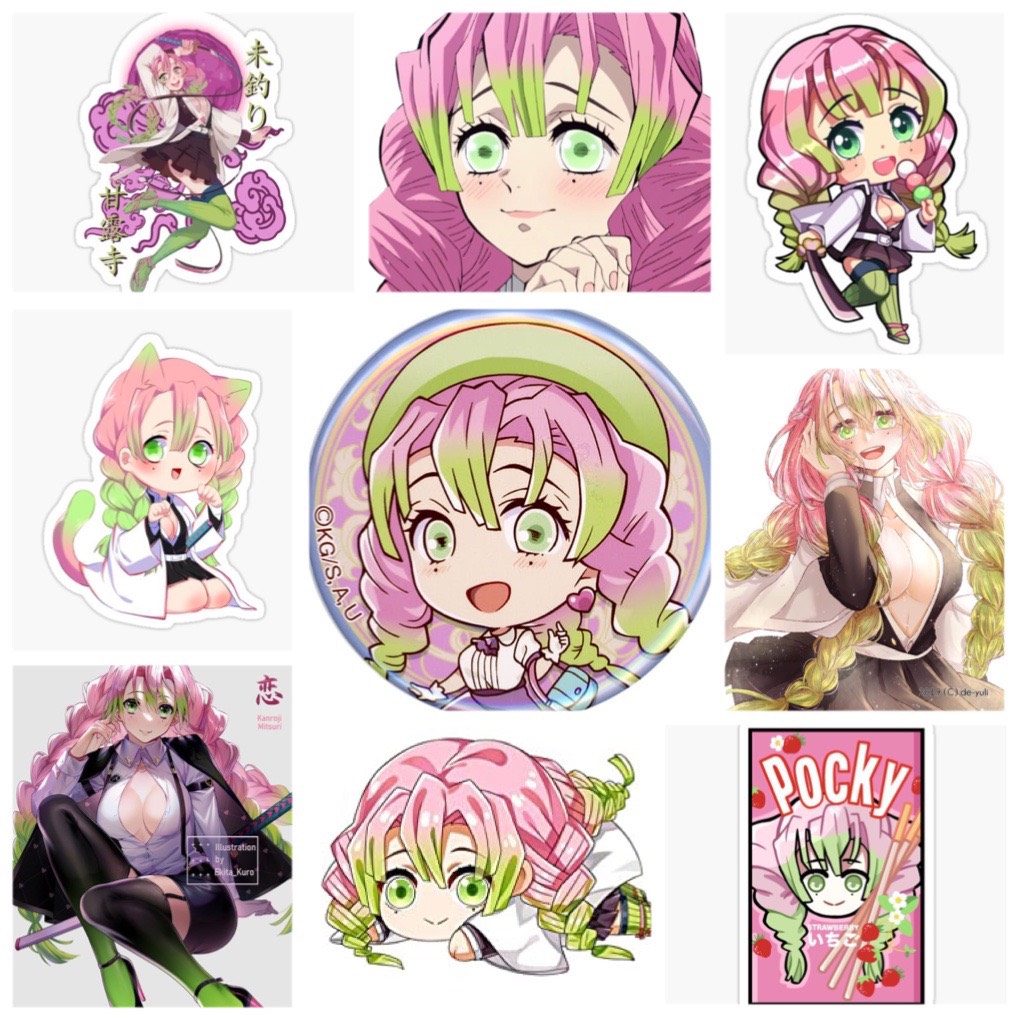 Set 30 Sticker Kanroji Mitsuri-Kimetsu no Yaiba