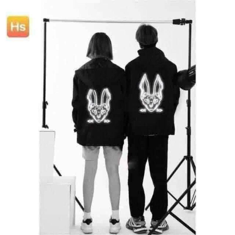 Áo Khoác Dù Phản Quang Nam Nữ HOT RẺ ĐẸP Áo khoác Gió Màu Đen Phát Sáng - Chống Nắng Couple Mặc Phản Quang Siêu Ngầu