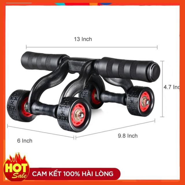 Con lăn tập cơ bụng 4 bánh cao cấp KAMA Ab Roller