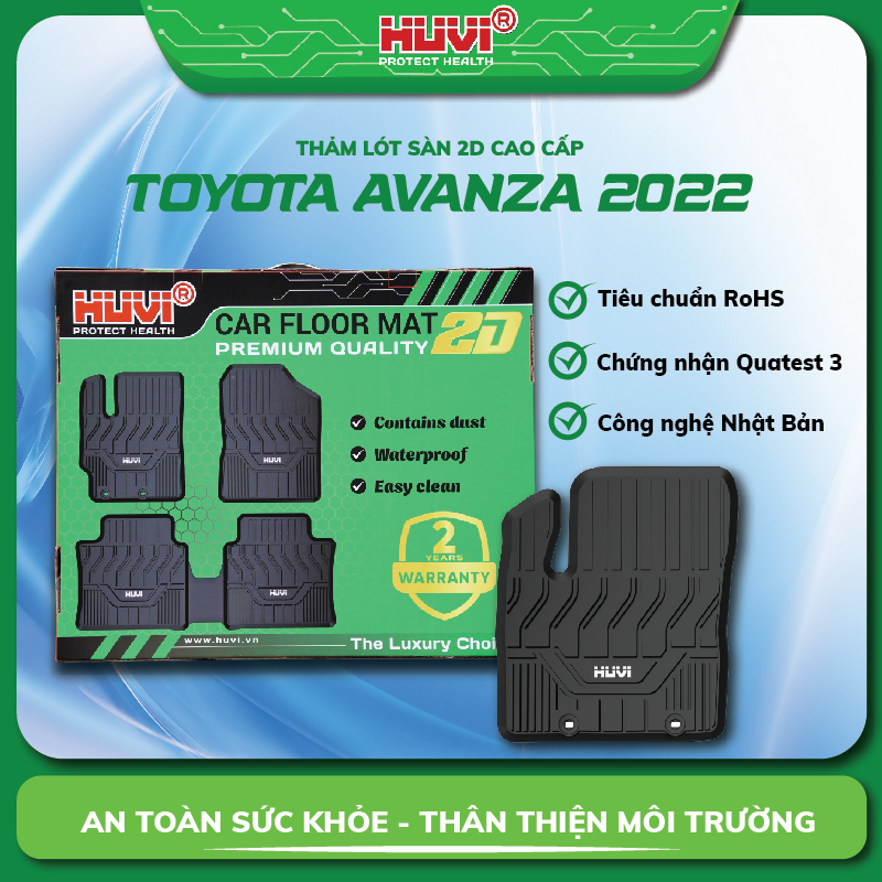 Thảm lót sàn ô tô Toyota Avanza 2022 nhựa TPE thân thiện môi trường