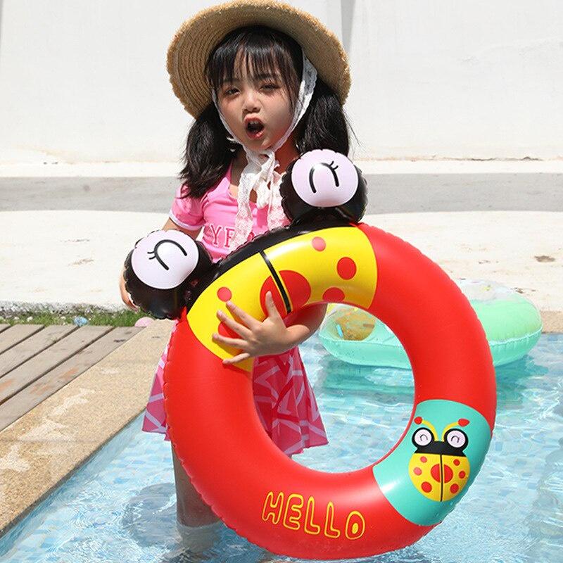 Phim hoạt hình Ếch mắt to Vòng cao su bơm hơi cho trẻ em Bể bơi Phao bơi cho bé Vòng bơi Bánh xe nước Vòng tròn bơi