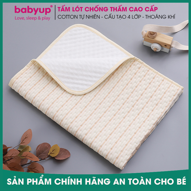 Tấm lót chống thấm cho bé dùng được 2 mặt. Miếng lót chống thấm xuống nệm, thoáng khí, hàng chính hãng - EUROSTANIBO20