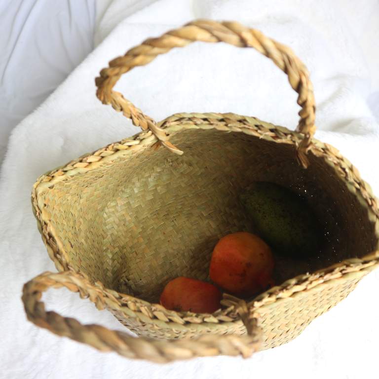 Giỏ Đệm Tròn Đựng Hoa, Đựng Trái Cây Trang Trí - Cổ Điển - Thiên Nhiên