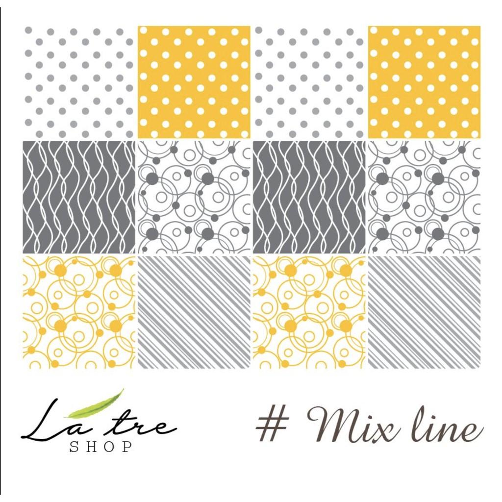 Decal chống nước dán nhà vệ sinh dán tường bếp dễ lau chùi chịu nhiệt Loại 1 - Mix Line Khổ 40x60cm 0018